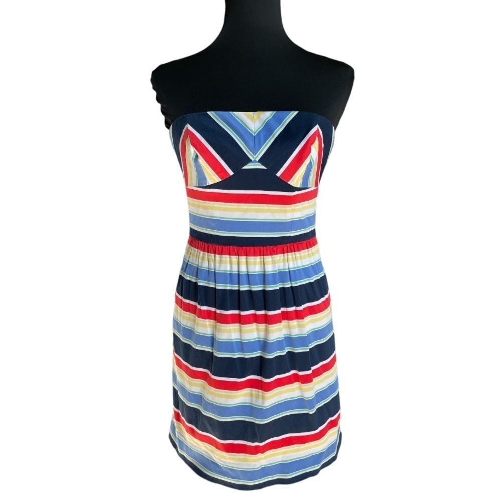 Vineyard Vines Nautical Stripe Strapless Dress | Coastal Preppy Summer Party